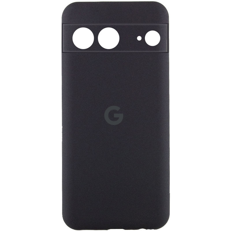 Чехол Silicone Cover Lakshmi Full Camera (AAA) with Logo для Google Pixel 7 (Черный / Black)