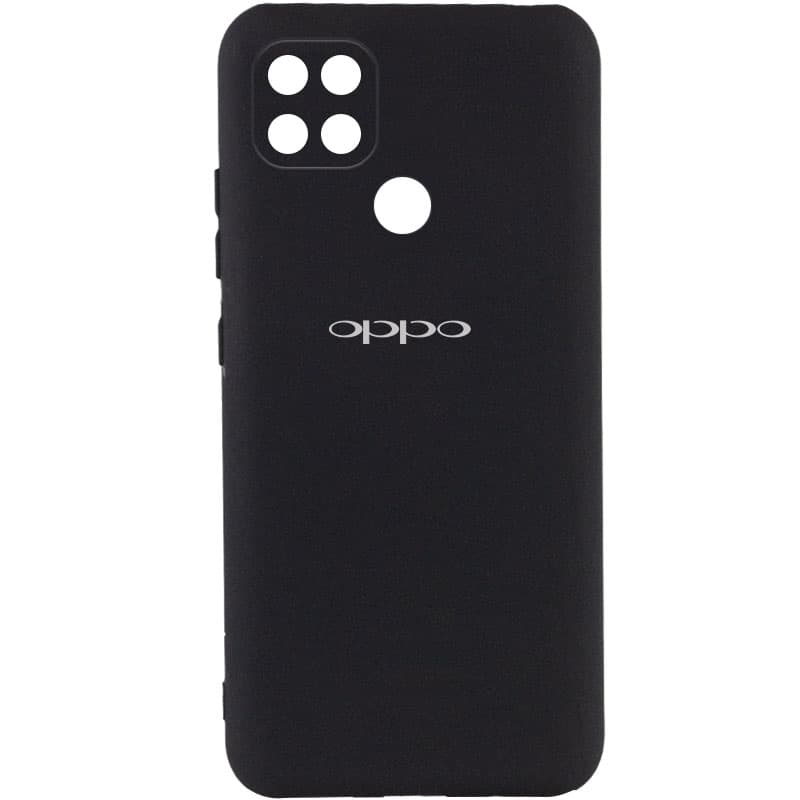Чохол Silicone Cover My Color Full Camera (A) для Oppo A15s / A15 (Чорний / Black)