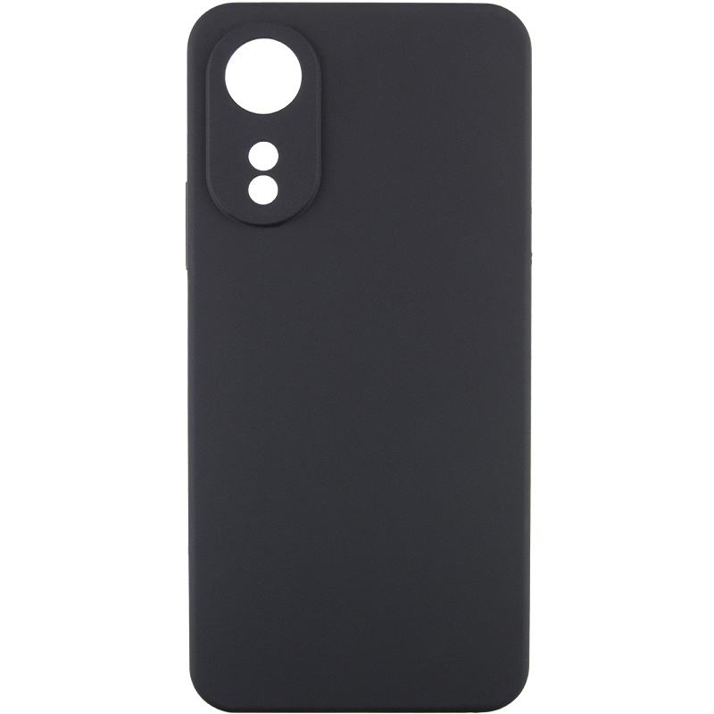 Чохол Silicone Cover Lakshmi Full Camera (AA) для Oppo A60 4G (Чорний / Black)