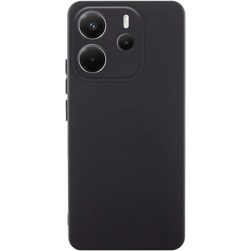 Чехол Silicone Cover Lakshmi Full Camera (AAA) для Xiaomi Redmi Note 14 4G (Europe version) (Черный / Black)