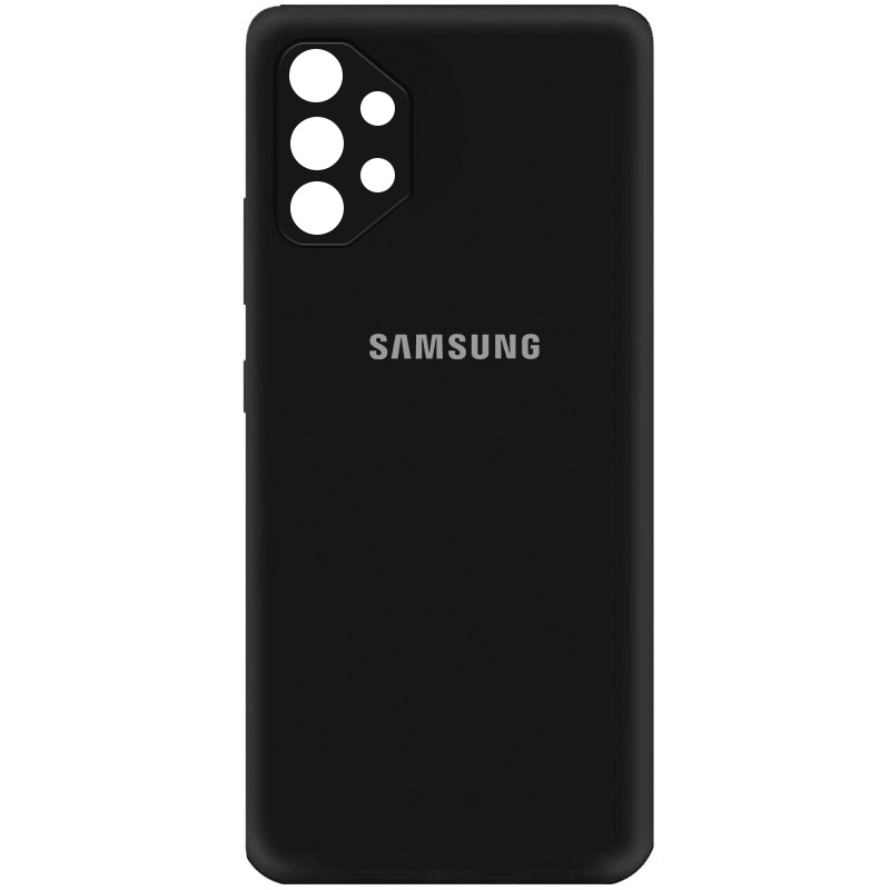 Чехол Silicone Cover My Color Full Camera (A) для Samsung Galaxy A32 4G (Черный / Black)