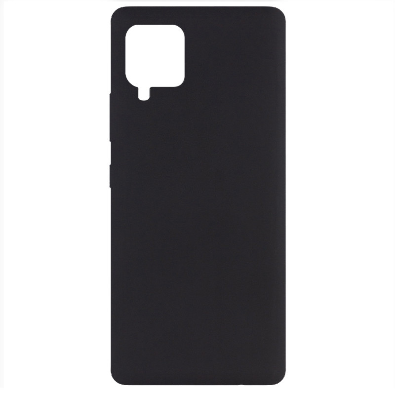 Чехол Silicone Cover Full without Logo (A) для Samsung Galaxy A42 5G (Черный / Black)