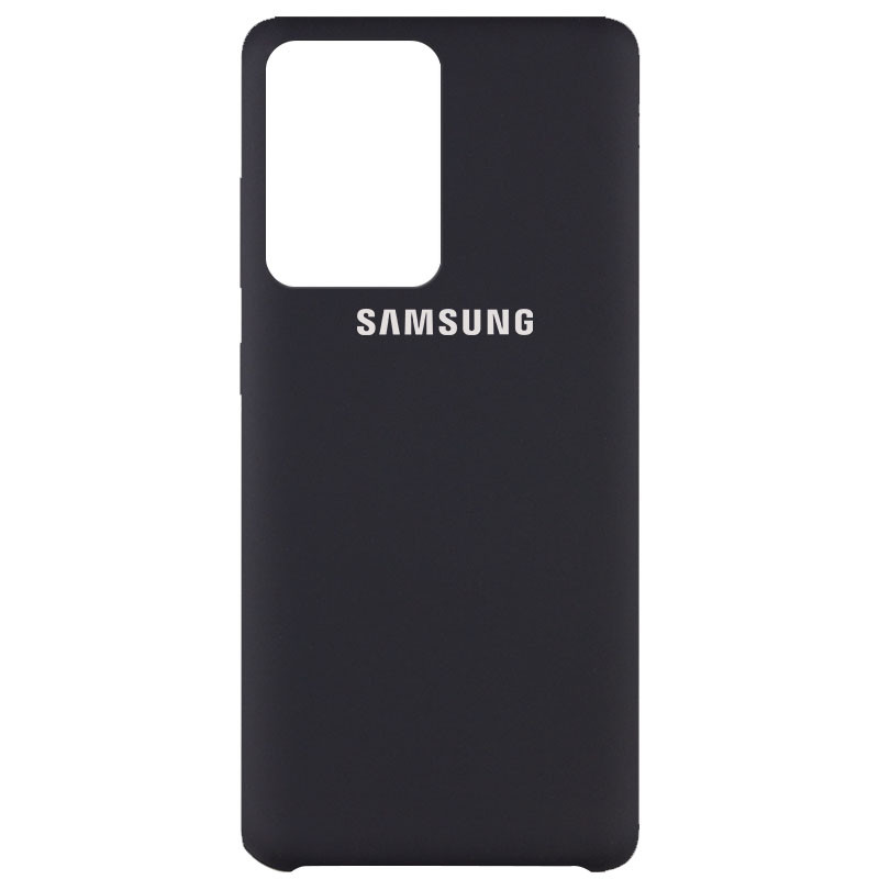 Чехол Silicone Cover (AAA) для Samsung Galaxy S20 Ultra (Черный / Black)