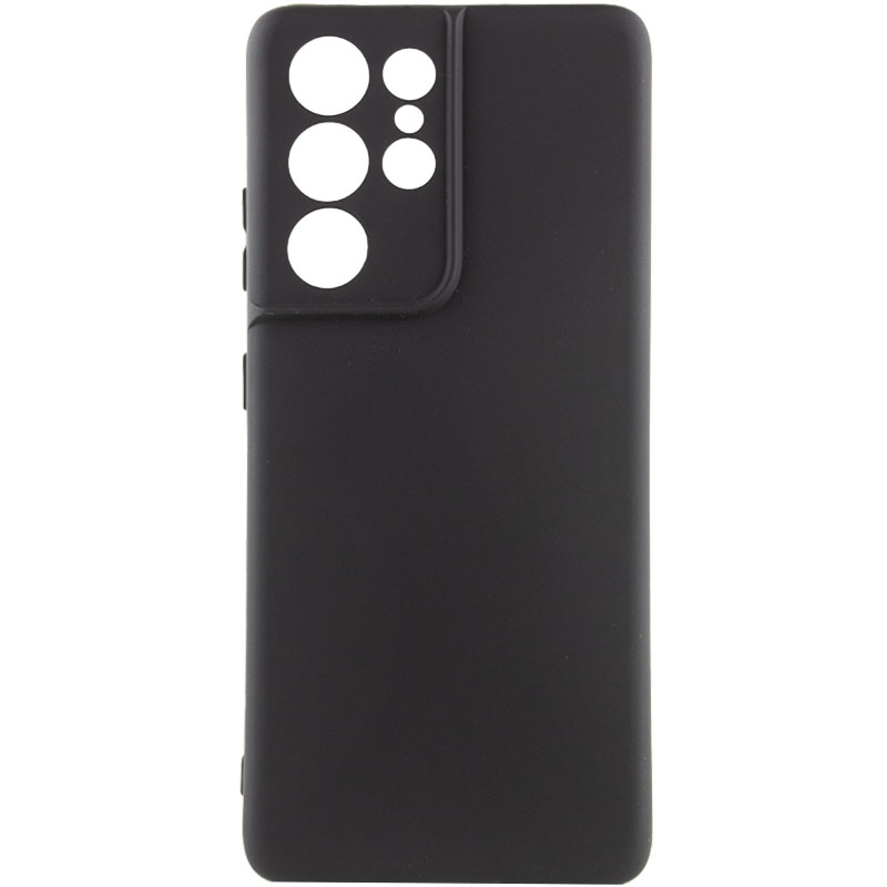 Чехол Silicone Cover Lakshmi Full Camera (AA) для Samsung Galaxy S21 Ultra (Черный / Black)