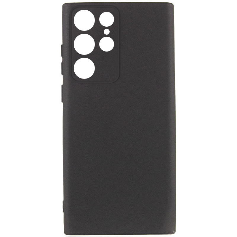 Чехол Silicone Cover Lakshmi Full Camera (AA) для Samsung Galaxy S24 Ultra (Черный / Black)