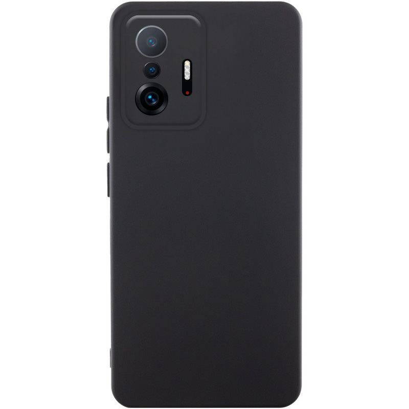 Чехол Silicone Cover Lakshmi Full Camera (AAA) для Xiaomi 11T Pro (Черный / Black)