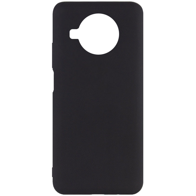 Чехол Silicone Cover Full without Logo (A) для Xiaomi Redmi Note 9 Pro 5G (Черный / Black)
