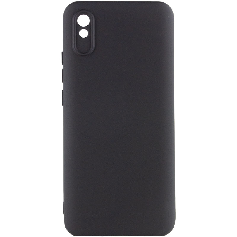 Чохол Silicone Cover Lakshmi Full Camera (AA) для Xiaomi Redmi 9A (Чорний / Black)