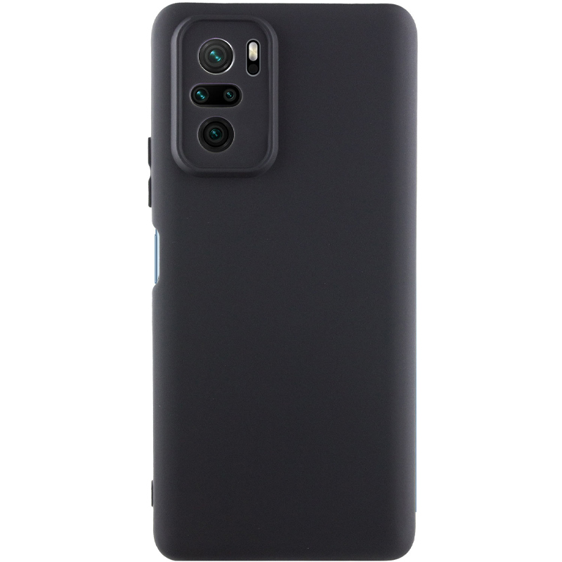 Чохол Silicone Cover Lakshmi Full Camera (AA) для Xiaomi Redmi Note 10 (Чорний / Black)