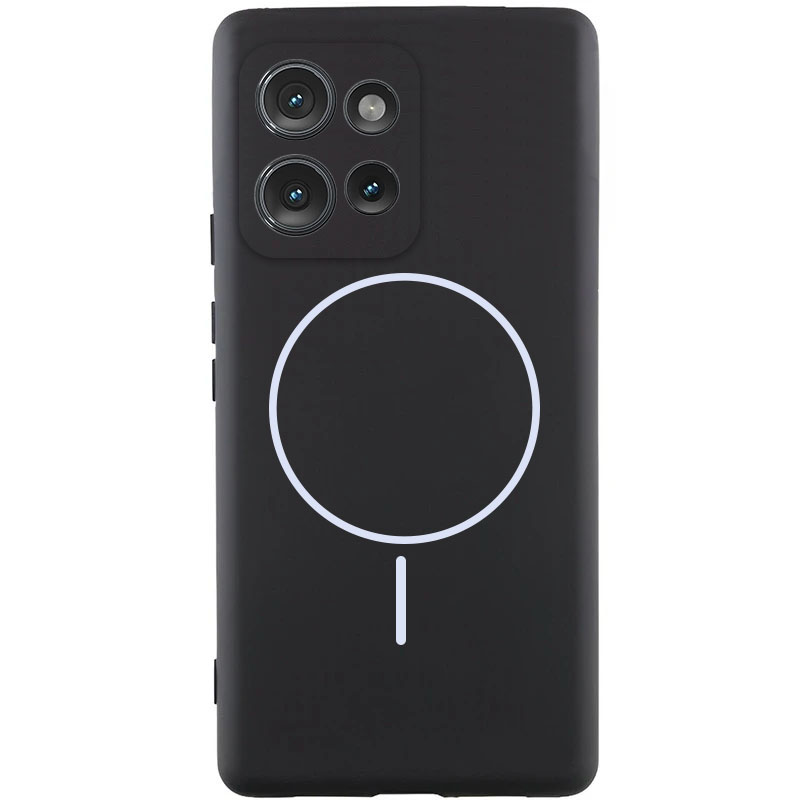 Чехол Silicone Cover Lakshmi Full Camera (AA) with MagFit для Motorola Edge 60 / 60 Fusion (Черный / Black)