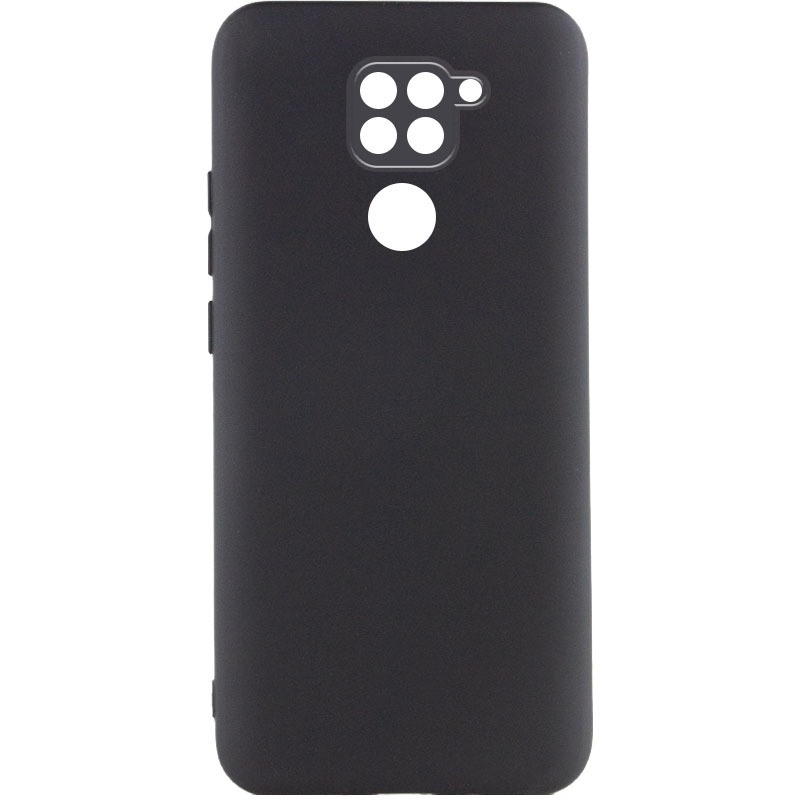 Чохол Silicone Cover Lakshmi Full Camera (AA) для Xiaomi Redmi Note 9 (Чорний / Black)