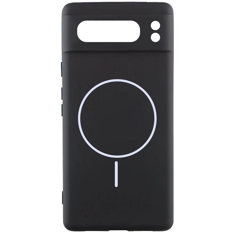 Чохол Silicone Cover Lakshmi Full Camera (AA) with MagFit для Google Pixel 8 Pro (Чорний / Black)