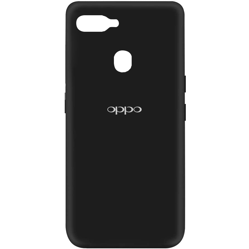 Чехол Silicone Cover My Color Full Protective (A) для Oppo A5s / Oppo A12 (Черный / Black)