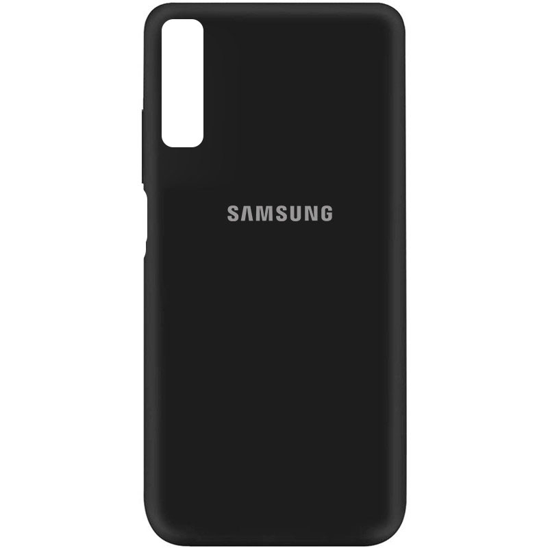 Чехол Silicone Cover My Color Full Protective (A) для Samsung A750 Galaxy A7 (2018) (Черный / Black)