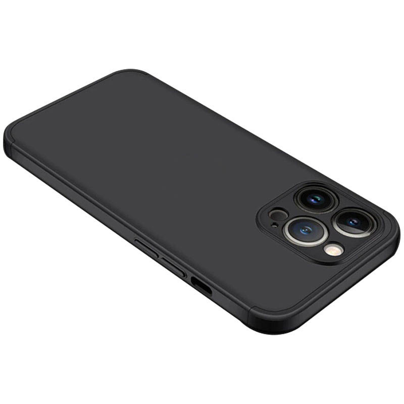 Пластиковая накладка GKK LikGus 360 градусов (opp) для Apple iPhone 13 Pro (6.1") (Черный)