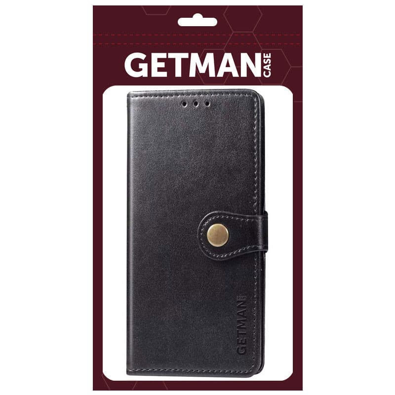 Купить Кожаный чехол книжка GETMAN Gallant (PU) для Samsung Galaxy A03 Core Черный на onecase.com.ua