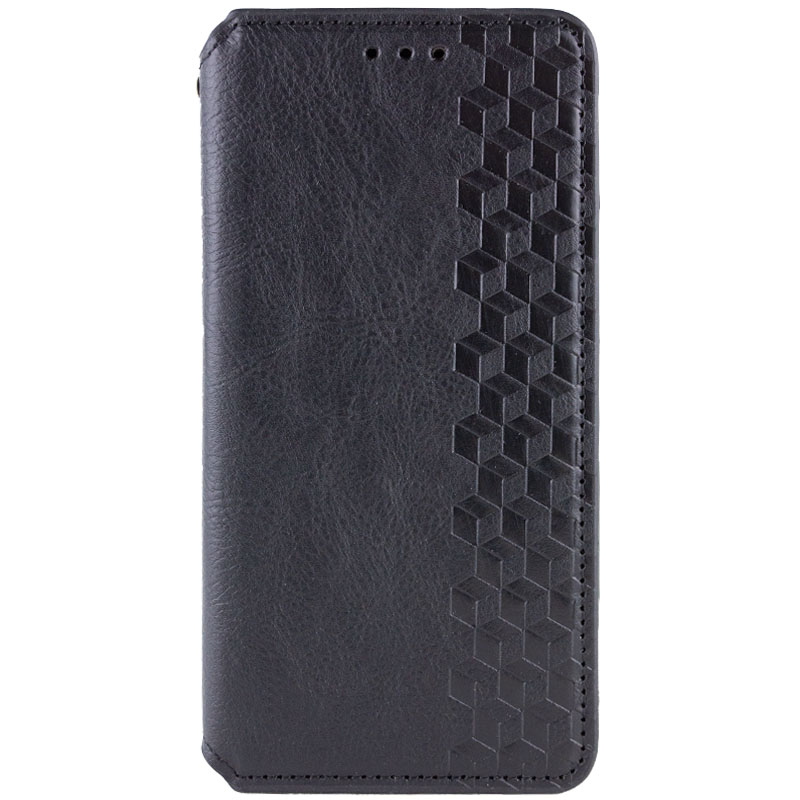 Кожаный чехол книжка GETMAN Cubic (PU) для Samsung Galaxy A05s (Черный)
