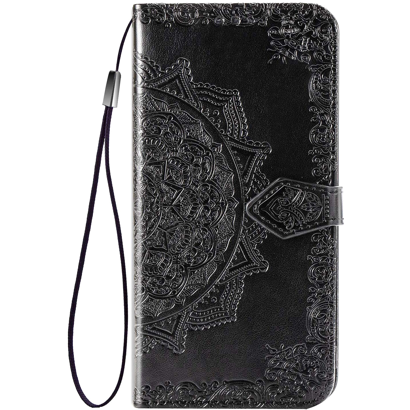 Кожаный чехол (книжка) Art Case с визитницей для Samsung Galaxy A31 (Черный)