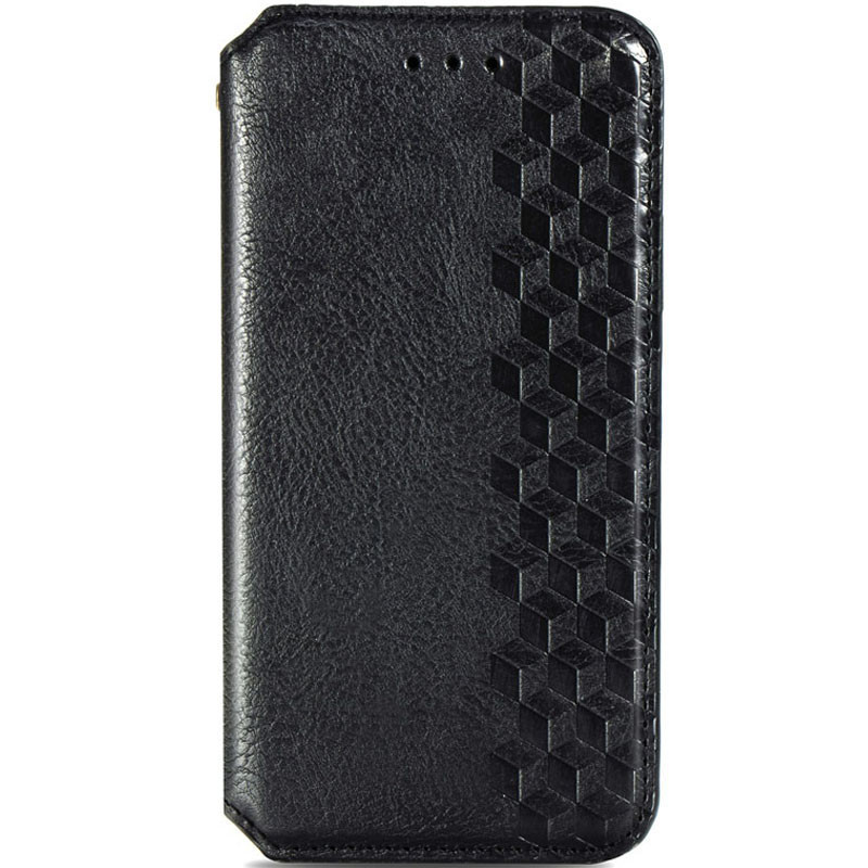 Кожаный чехол книжка GETMAN Cubic (PU) для Samsung Galaxy A51 (Черный)
