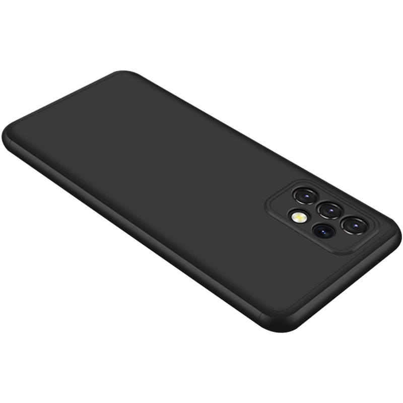 Пластиковая накладка GKK LikGus 360 градусов (opp) для Samsung Galaxy A52 4G / A52 5G / A52s (Черный)
