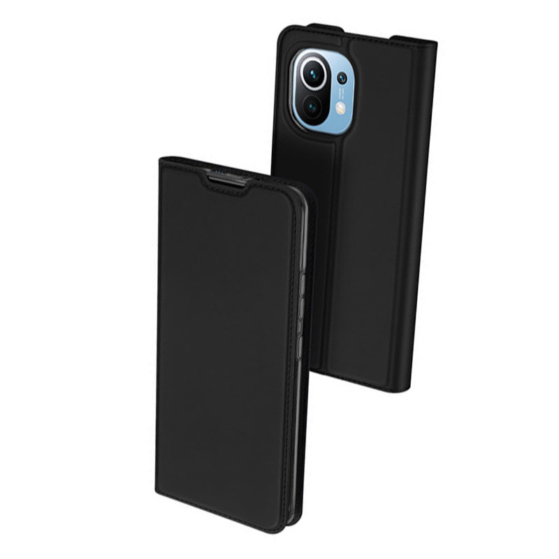 Чехол-книжка Dux Ducis с карманом для визиток для Xiaomi Mi 11 (Черный)