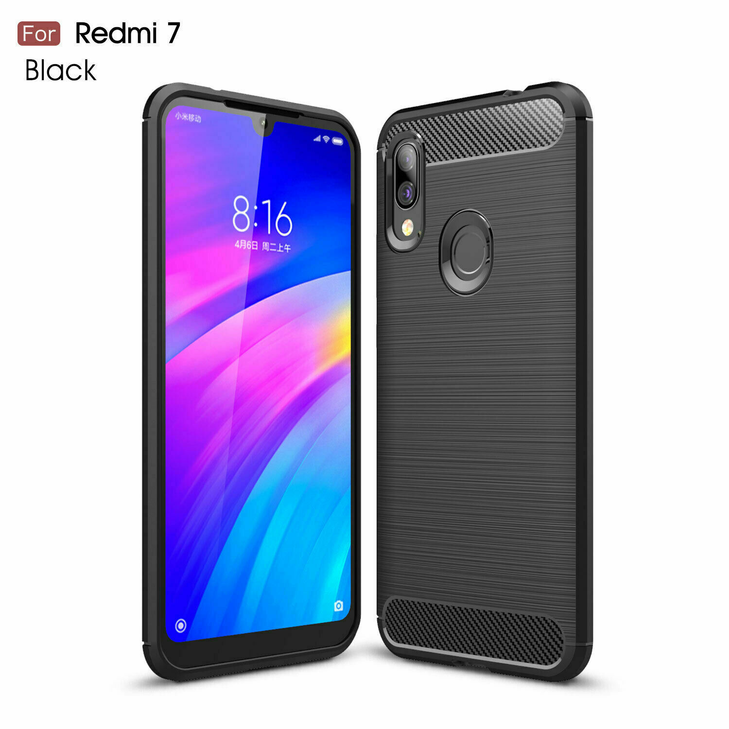 TPU чехол Slim Series для Xiaomi Redmi 7 (Черный)