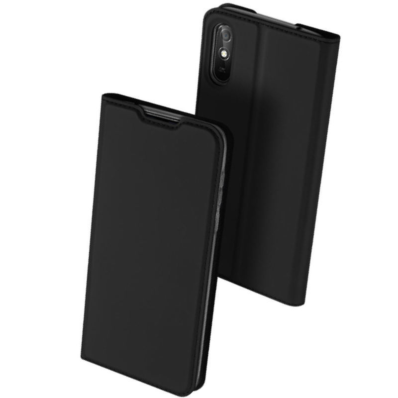 Чехол-книжка Dux Ducis с карманом для визиток для Xiaomi Redmi 9A (Черный)