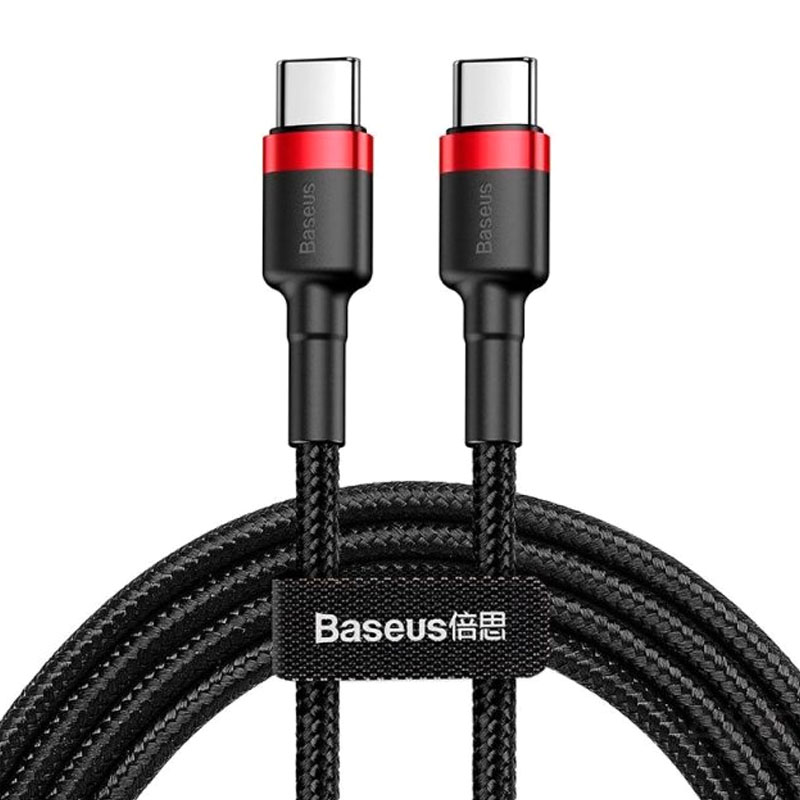 Дата кабель Baseus Cafule Type-C to Type-C Cable PD 2.0 60W (1m) (CATKLF-G)
