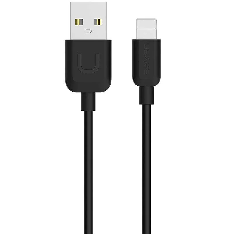 Дата кабель Usams U-Turn USB to Lightning (0.25m) (Чорний)