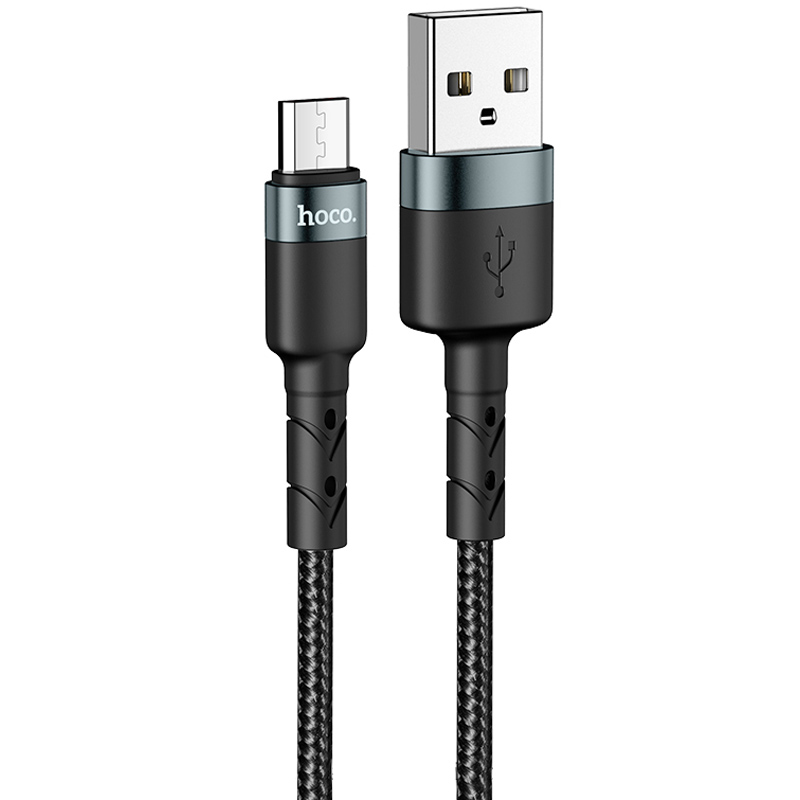 Дата кабель Hoco DU46 Charging USB to MicroUSB (1m) (Черный)