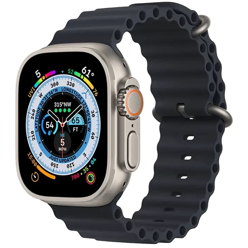 Ремінець Ocean Band для Ремешки для Apple Watch (Чорний / Midnight)