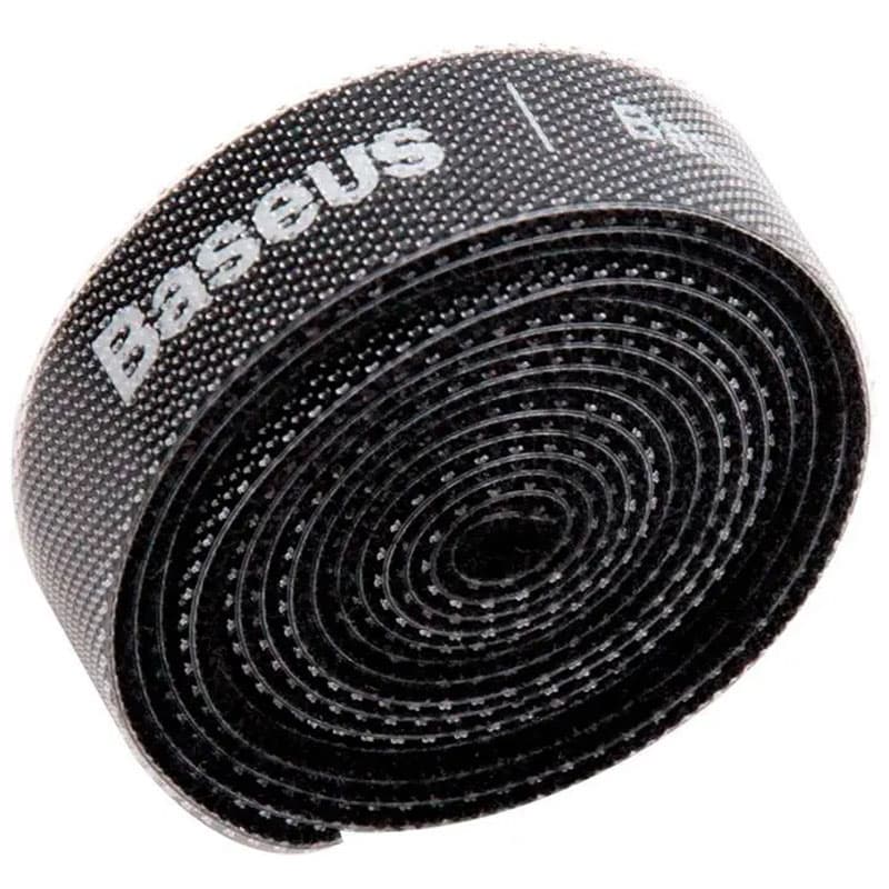 Лента липучка Baseus Colourful Circle Velcro strap (1m) (ACMGT-E) (Черный)