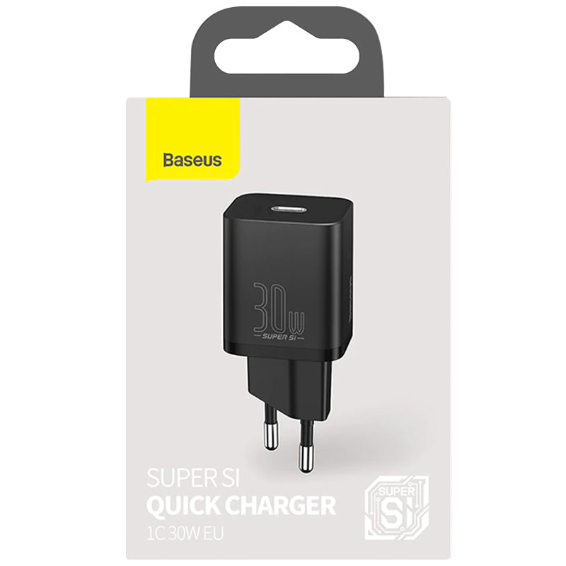 СЗУ Baseus Super Si Quick Charger 1C 30W (CCSUP-J) Черный на onecase.com.ua