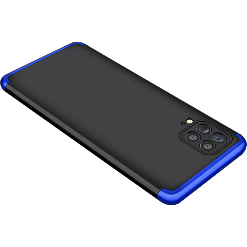 Пластиковая накладка GKK LikGus 360 градусов (opp) для Samsung Galaxy M62 (Черный / Синий)