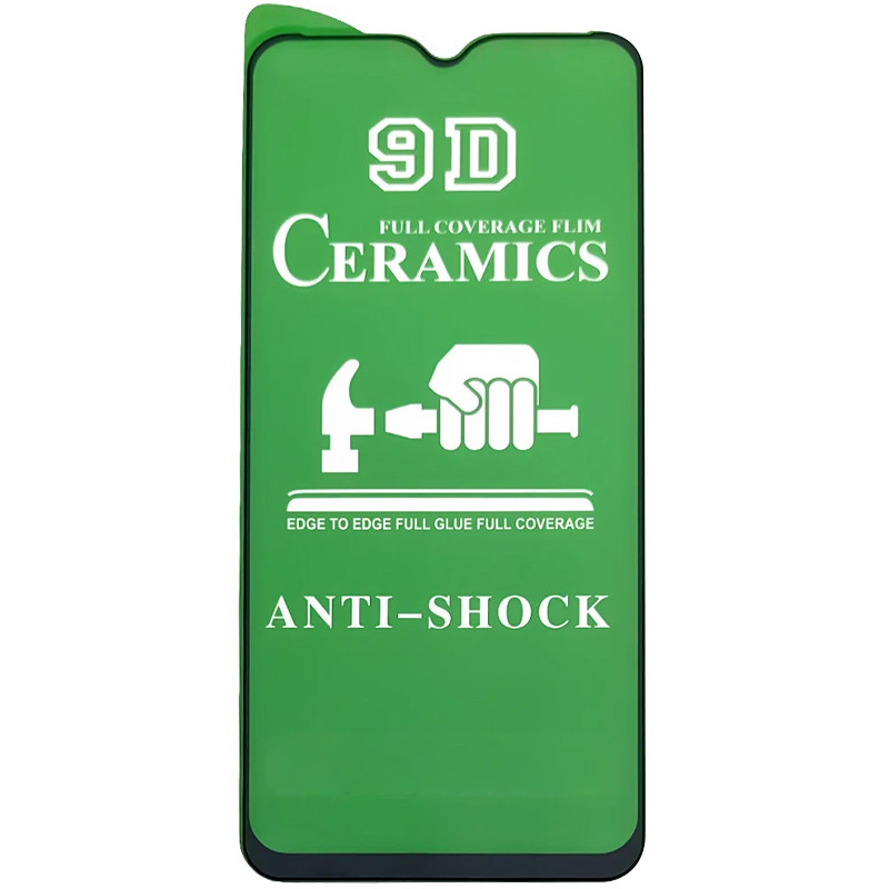 Защитная пленка Ceramics 9D (без упак.) для Samsung Galaxy A12 / A32 5G / M12 (Черный)