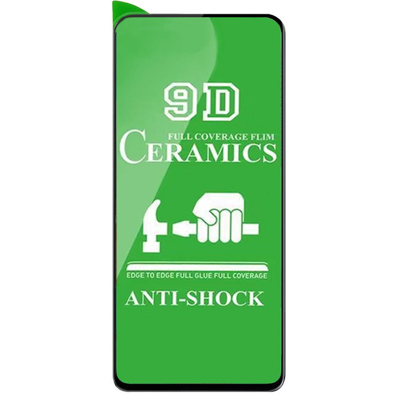 Защитная пленка Ceramics 9D (без упак.) для TECNO Spark 5 Pro (Черный)