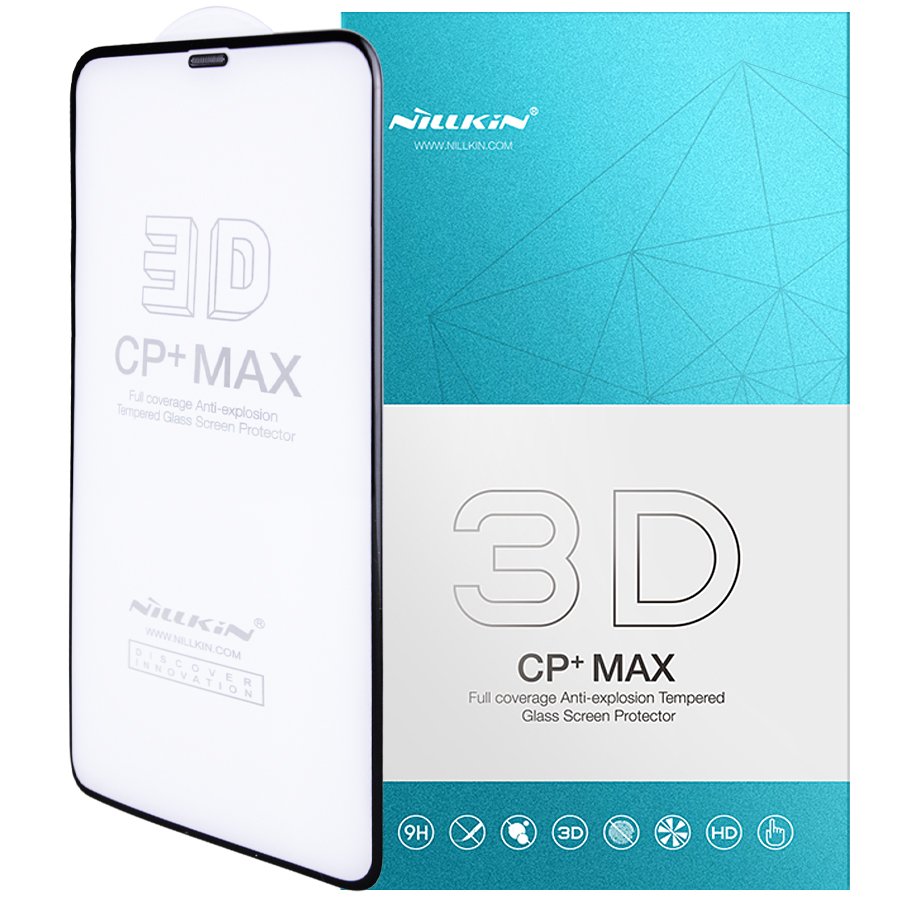 Защитное стекло Nillkin (CP+ max 3D) (full glue) для Apple iPhone 11 (6.1") / XR (6.1") (Черный)
