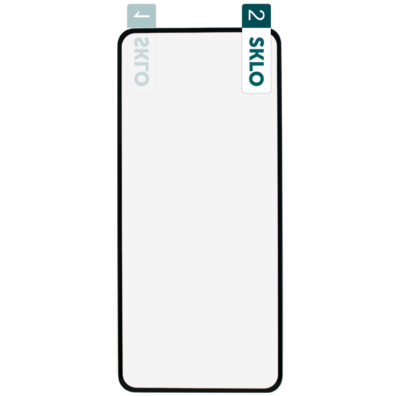 Гибкое защитное стекло SKLO Nano (тех.пак) для Xiaomi Redmi Note 9 / Redmi 10X / Note 9T / Note 9 5G (Черный)