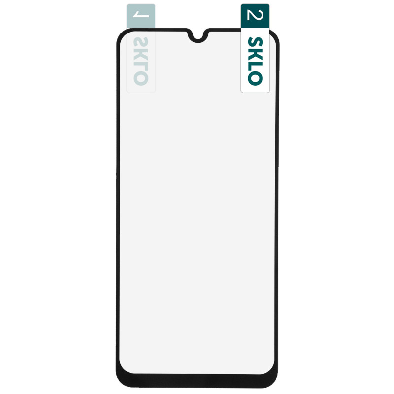 Гибкое защитное стекло SKLO Nano (тех.пак) для Samsung Galaxy A31 (Черный)