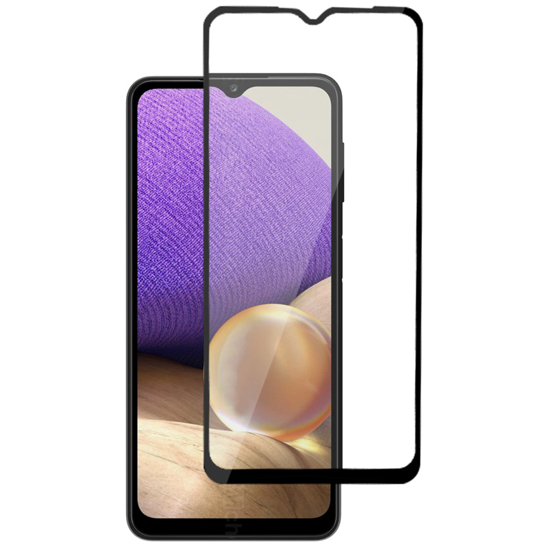 Защитное стекло XD+ (full glue) (тех.пак) для Samsung Galaxy A32 4G / A31 (Черный)