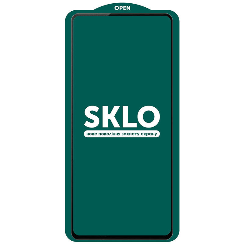 Защитное стекло SKLO 5D (full glue) (тех.пак) для Xiaomi Poco M4 Pro 5G (Черный)