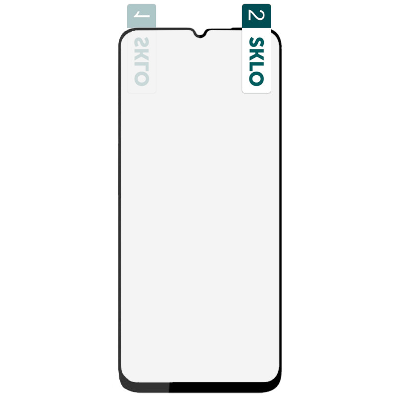 Гибкое защитное стекло SKLO Nano (тех.пак) для Xiaomi Mi 10 Lite (Черный)