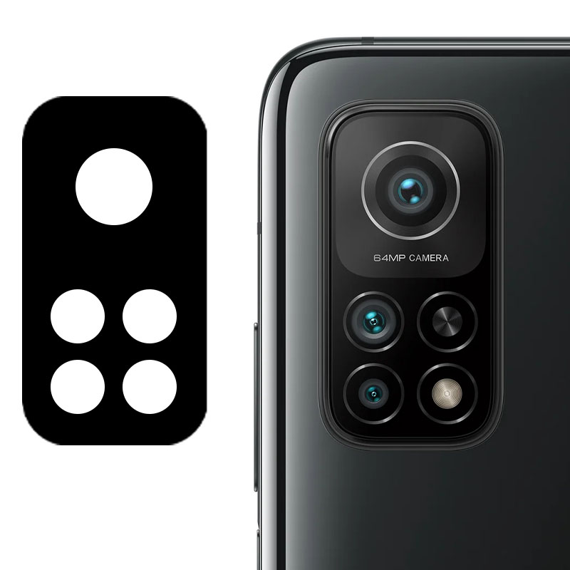 Гибкое ультратонкое стекло Epic на камеру для Xiaomi Mi 10T (Черный)