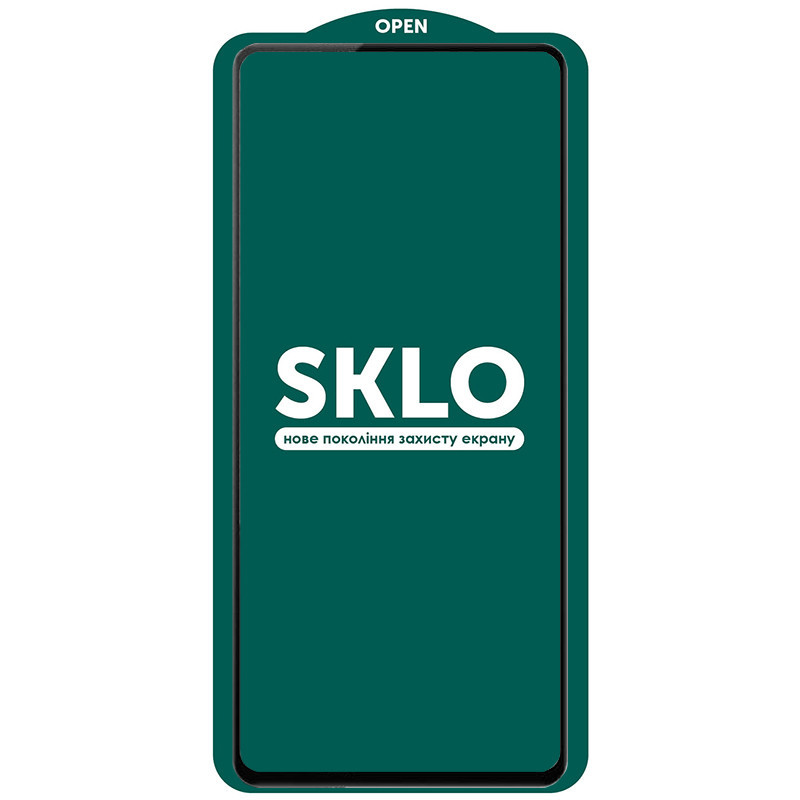 Защитное стекло SKLO 5D (full glue) (тех.пак) для Xiaomi Redmi Note 10 5G / Poco M3 Pro (Черный)