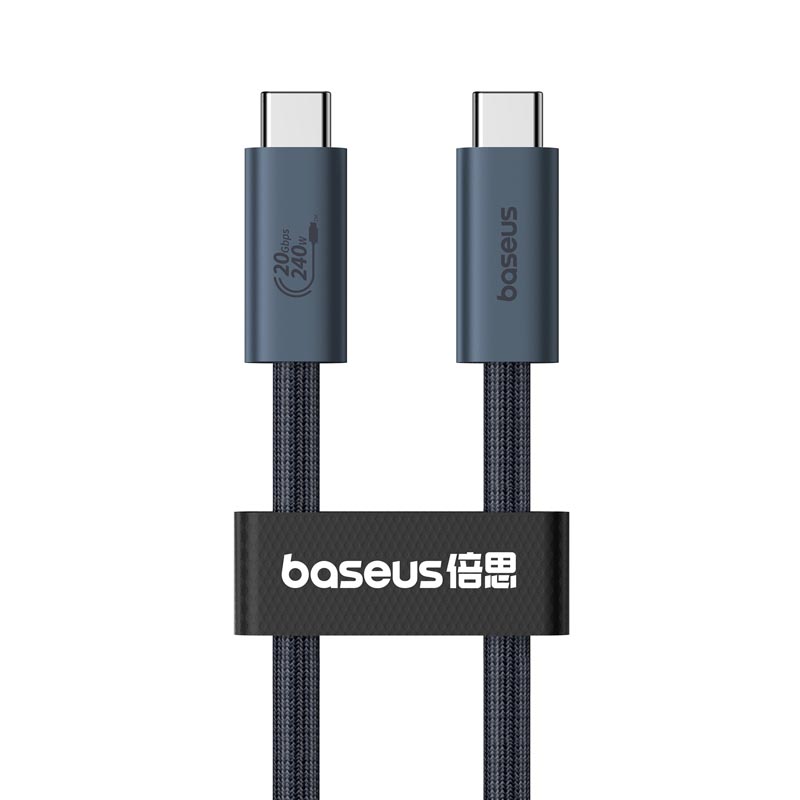 Дата кабель Baseus Flash 2 USB4 Full-Featured Type-C to Type-C 240W (1.8m) (P10311803112) (Cluster Black)