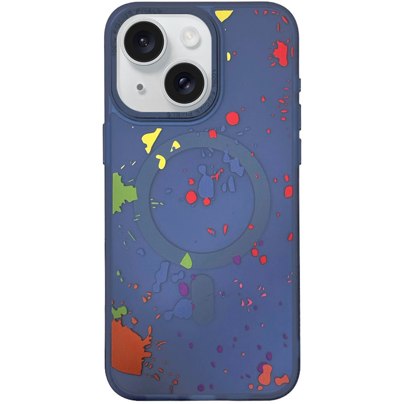 Чохол TPU+PC Flush with MagSafe для Apple iPhone 13 (6.1") (Dark blue)