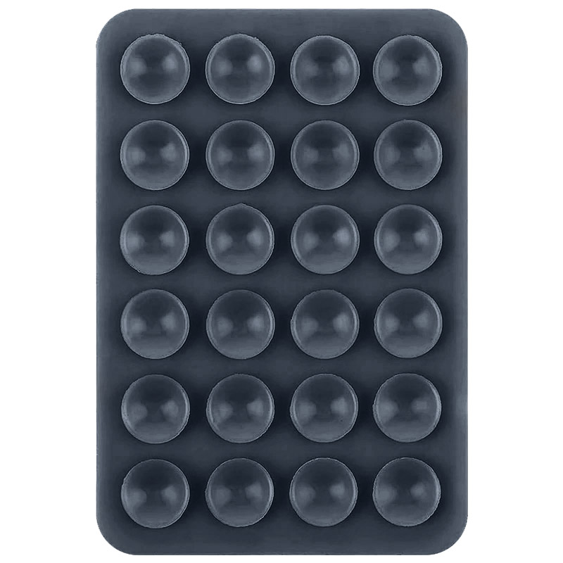 Держатель-присоска для телефона Double Side Silicone 80*55мм (Dark Gray)