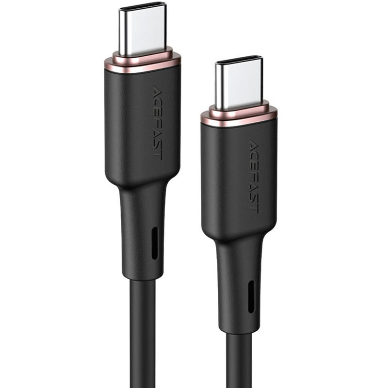 Дата кабель Acefast C2-03 USB-C to USB-C zinc alloy silicone (1.2m) (Black)