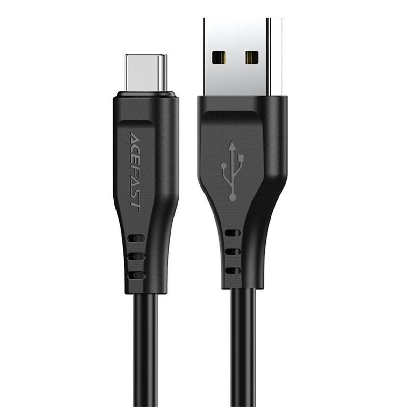 Дата кабель Acefast C3-04 USB-A to USB-C TPE (1m) (Black)