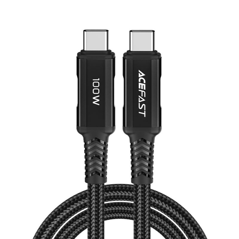 Дата кабель Acefast C4-03 USB-C to USB-C 100W aluminum alloy (2m) (Black)